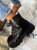 KIDS PREMIUM LACE UP STYLISH COMBAT RUGGED LEATHER BOOT DSG 2(Ember 2026) - Image 4