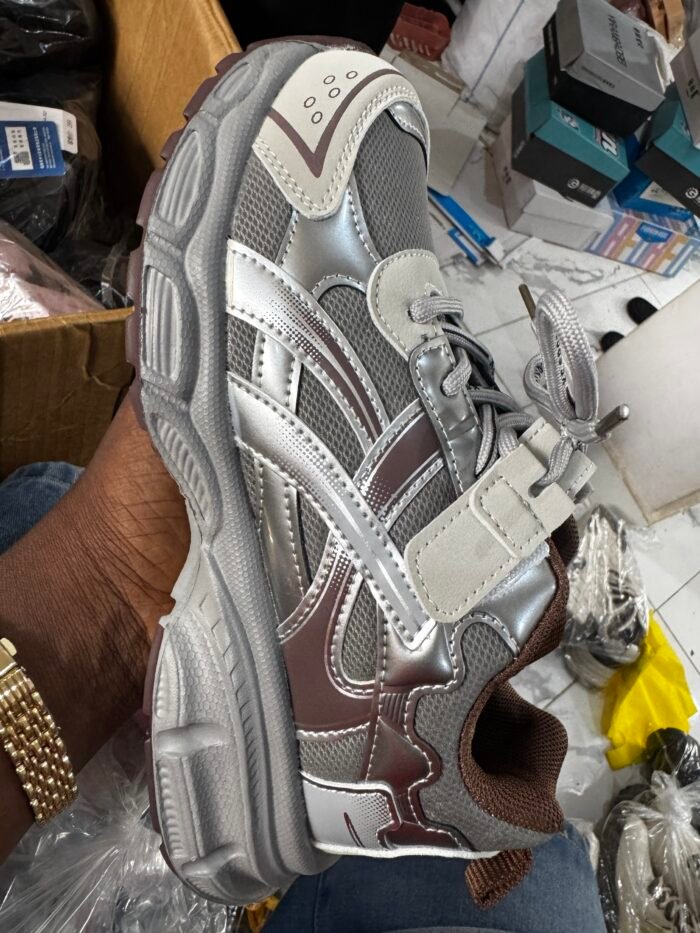SILVER/CHOCOLATE LUXE CHUNKY UNISEX SNEAKERS DSG 8(Ember 2026) - Image 2