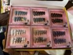 BEAUTIFUL CLASSY FRENCH TIP CHECK BOARD AND STAR DESIGN CAT EYE 👁️ GLITTERING PRESS ON NAIL(We have beautiful colors,we will pick randomly) - Image 6