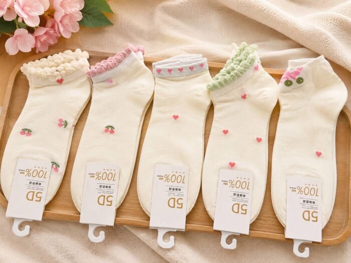 5PAIRS BEAUTIFUL FASHION SOCKS AGE 6-8(Ember 2026)RANDOM SELECTION - Image 7