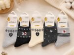 5PAIRS BEAUTIFUL FASHION SOCKS AGE 6-8(Ember 2026)RANDOM SELECTION - Image 5