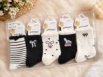 5PAIRS BEAUTIFUL FASHION SOCKS AGE 6-8(Ember 2026)RANDOM SELECTION