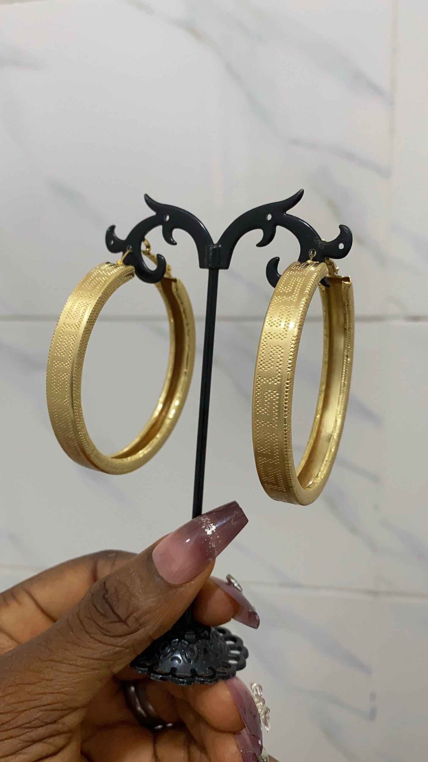 img_9550 QUALITY NON TARNISH SUNBELLE CLASSY EARRING DSG 2 - Image 1