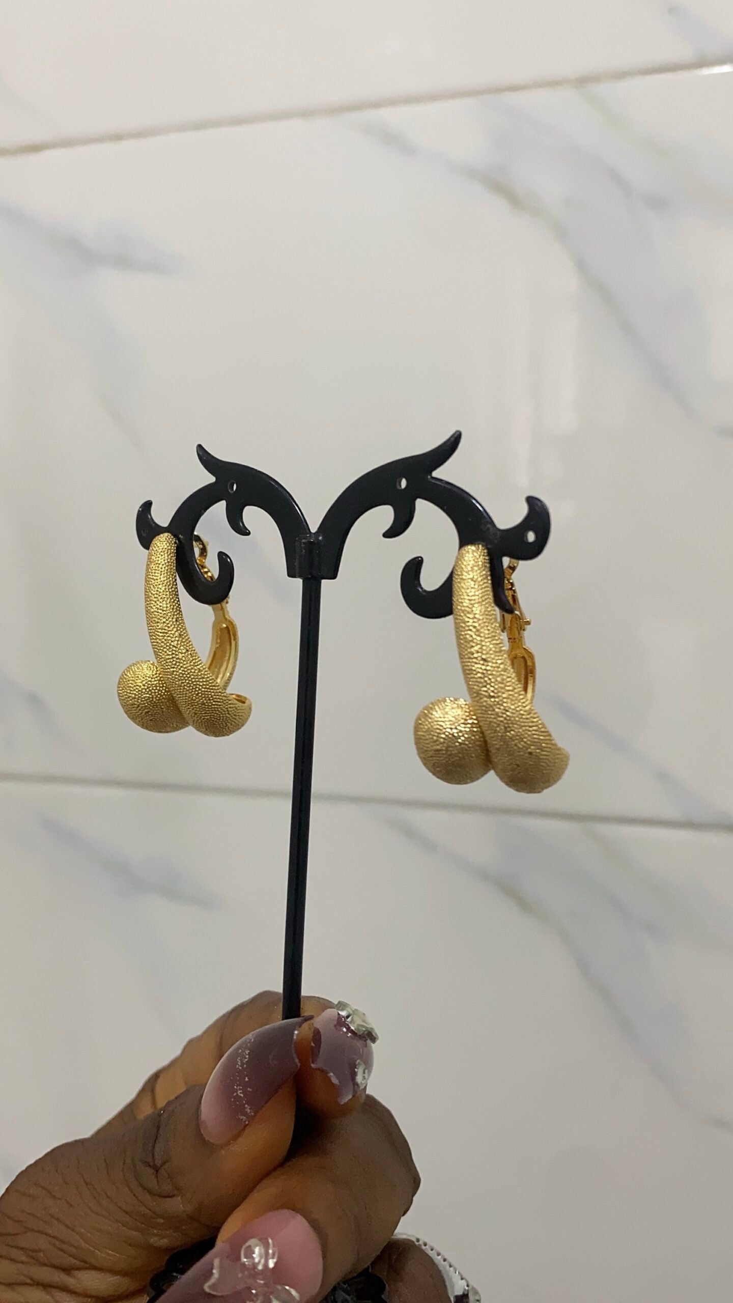 img_9572 QUALITY NON TARNISH SUNBELLE CLASSY EARRING DSG 5 - Image 1