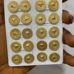 QUALITY NON TARNISH GOLD REPLICA SUNBELLE CLASSY EARRING DSG 15