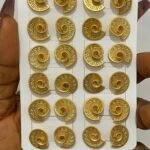 QUALITY NON TARNISH GOLD REPLICA SUNBELLE CLASSY EARRING DSG 16