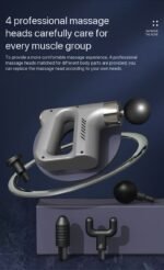 DEEP TISSUE 4 INTERCHANGEABLE MASSAGE HEAD GUN